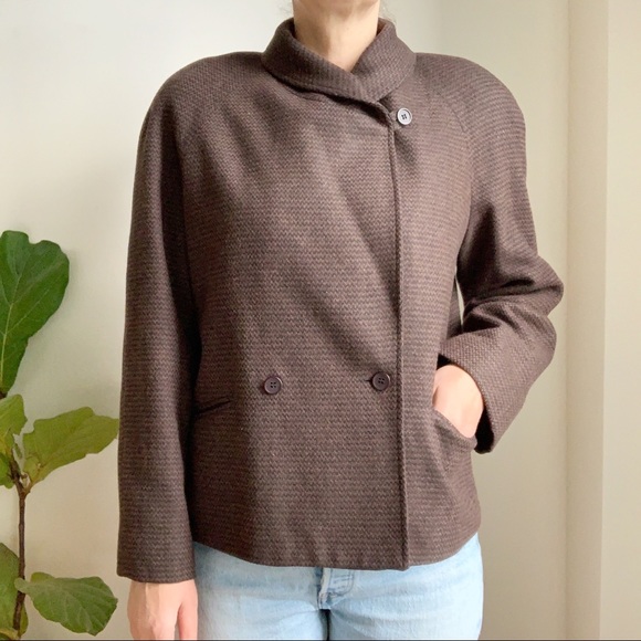 VINTAGE Mister Leonard Blazer Jacket Brown Tan Wool 8 - Picture 10 of 10